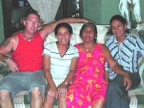 Nicaraguan host family